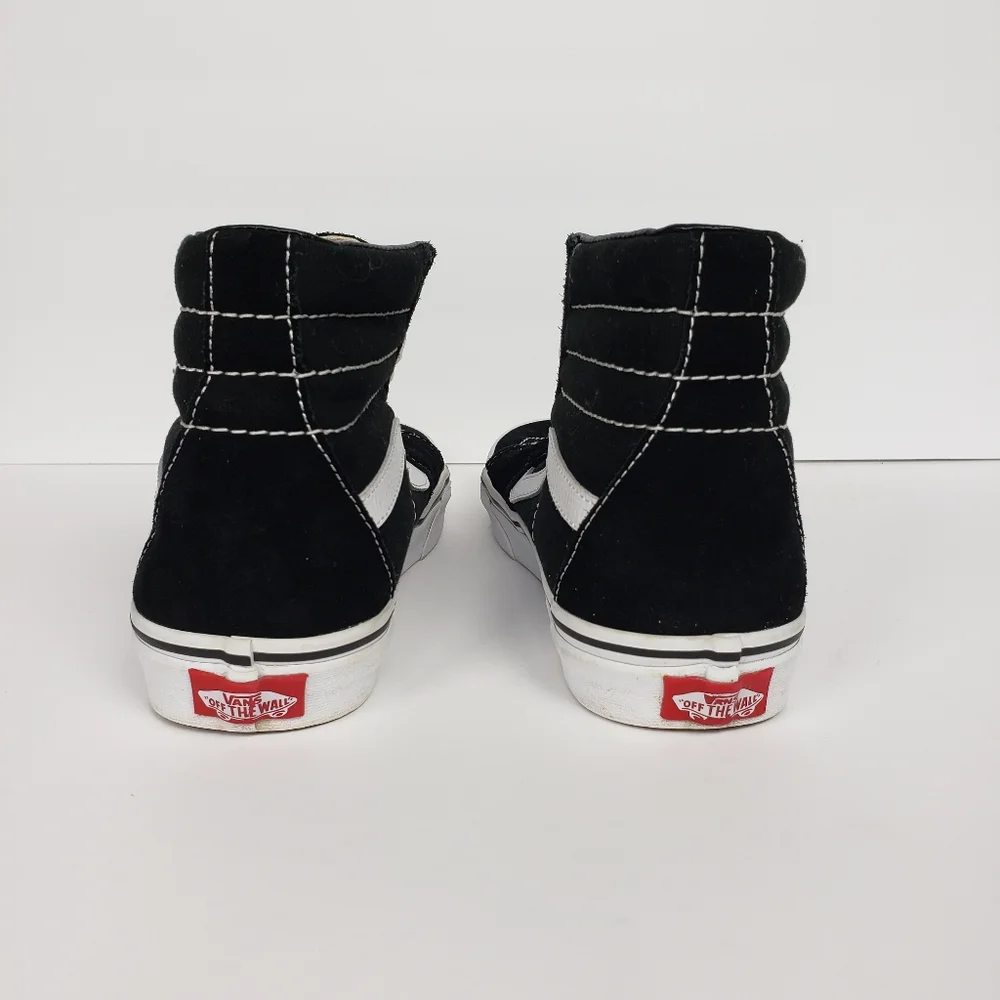 Vans Sk8-hi Black and White High Top Sneakers Womens size 7.5 or mens 6 - Picture 3 of 6